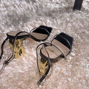 Black SHEIN thin strap sandals/heels